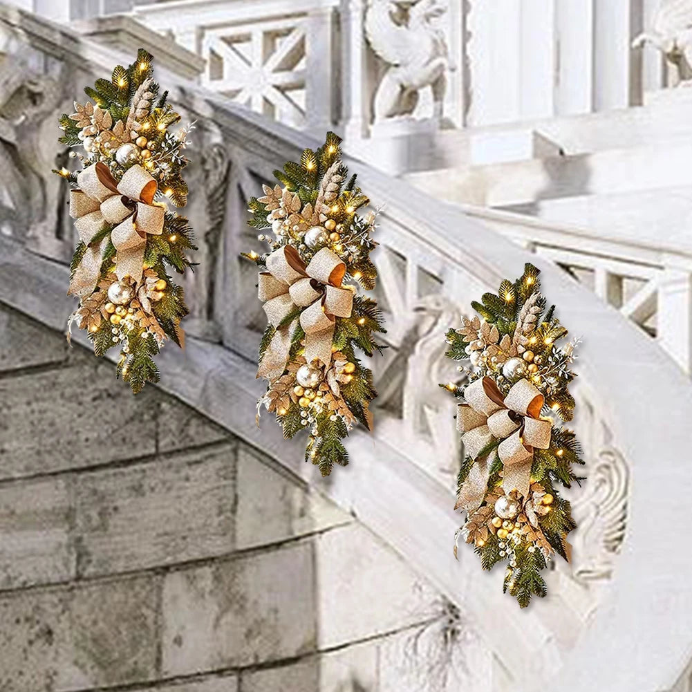 Christmas Wreath Garland - Festive Door Window Decoration